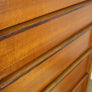 Vintage Rosewood & Teak Tallboy Chest of Drawers
