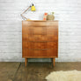 Vintage Austinsuite Teak Tallboy Chest of Drawers