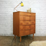 Vintage Austinsuite Teak Tallboy Chest of Drawers