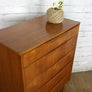 Vintage Austinsuite Teak Tallboy Chest of Drawers
