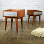 *A Pair* of Mid Century Teak Bedside Tables