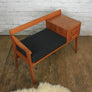 Vintage Chippy Heath Teak Telephone Seat