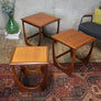 Mid Century G-Plan Nest of Teak Coffee Tables - 0505a