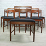 6 Vintage 1970s McIntosh Teak Dining Chairs