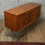 Mid Century Small Teak Sideboard / Media Cabinet - 1012c