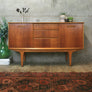 Mid Century Small Teak Sideboard / Media Cabinet - 1012c