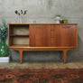 Mid Century Small Teak Sideboard / Media Cabinet - 1012c