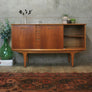 Mid Century Small Teak Sideboard / Media Cabinet - 1012c
