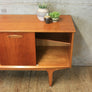 Mid Century Small Teak Sideboard / Media Cabinet - 1012c