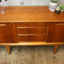 Mid Century Small Teak Sideboard / Media Cabinet - 1012c