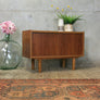 Small Mid Century Danish Teak Media Cabinet #2
