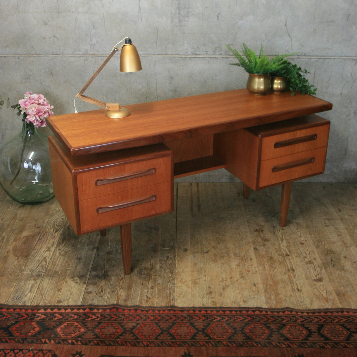 Mid Century G Plan Fresco Desk – Mustard Vintage