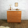Mid Century Industrial Teak School Chest of Drawers