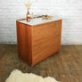 Mid Century Industrial Teak School Chest of Drawers