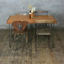Reclaimed School Desk / Table with Hairpin Legs