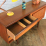 Vintage Compact Teak Sideboard/Media Cabinet