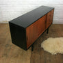 Vintage Teak & Ebony Petite Sideboard/Media Cabinet