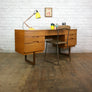 Vintage Teak Uniflex Desk Dressing Table