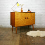 Mid Century Beech & Walnut Vanson Sideboard