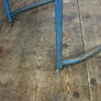A Set of Four (4) Vintage Tubular Steel Stacking Chairs - BLUE