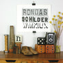 Vintage 'RONDAS' Typographic Plate No.11