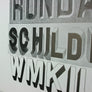 Vintage 'RONDAS' Typographic Plate No.11
