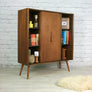 Vintage 1950s Deilcraft Walnut Bookcase