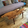 Mid Century Walnut Live Edge Coffee Table