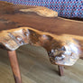 Mid Century Walnut Live Edge Coffee Table