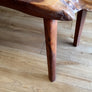Mid Century Walnut Live Edge Coffee Table