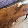 Mid Century Walnut Live Edge Coffee Table