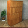 Vintage School Gym Wooden Lockers - 0707c