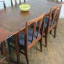 **For Jolene** Vintage Younger Fonseca Extending Dining Table & 6 x dining chairs all newly upholstered