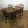**For Jolene** Vintage Younger Fonseca Extending Dining Table & 6 x dining chairs all newly upholstered