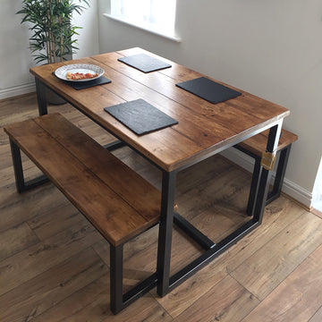 Bespoke Harnall Dining Table & Benches