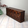 Antique Pitch Pine School Storage Cabinet Lockers 2208f