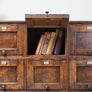 Antique Pitch Pine School Storage Cabinet Lockers 2208f
