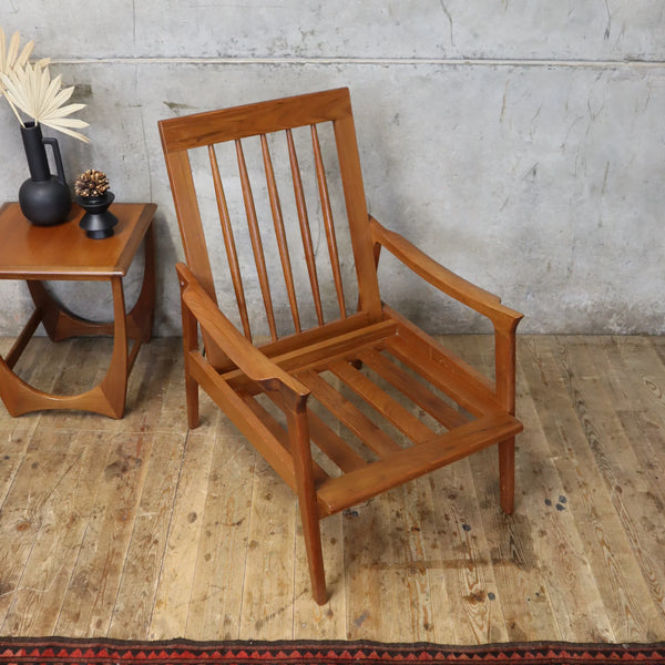 Rare Mid Century Oak Chevron Everest Sideboard and Danish Armchair