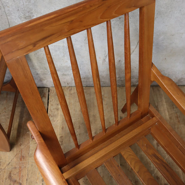 Rare Mid Century Oak Chevron Everest Sideboard and Danish Armchair
