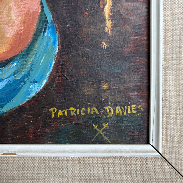 Girl at Supper – Vintage Mid-Century Portrait Painting