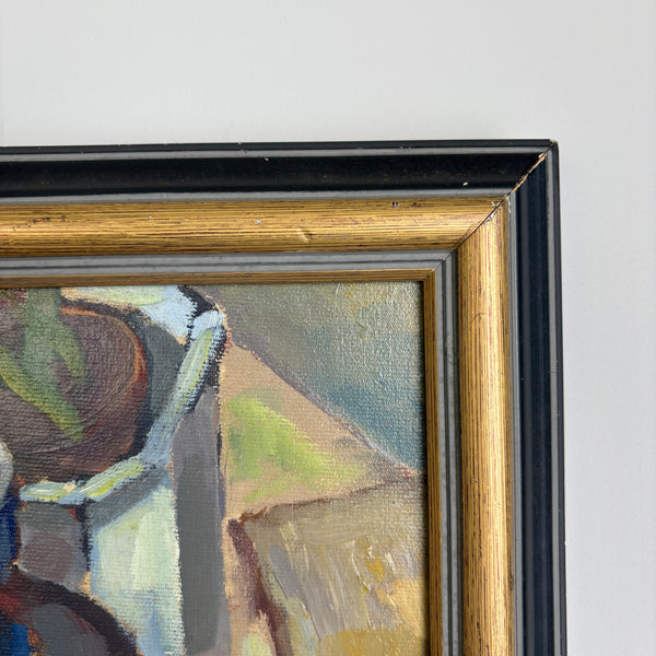 The Painters Table - Original Vintage Still Life Painting