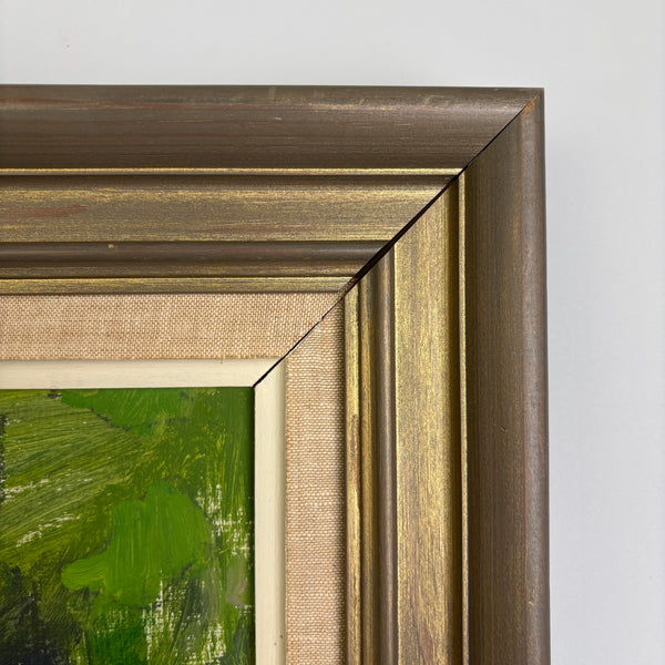 The Green Woodland - Swedish Vintage landscape oil painting