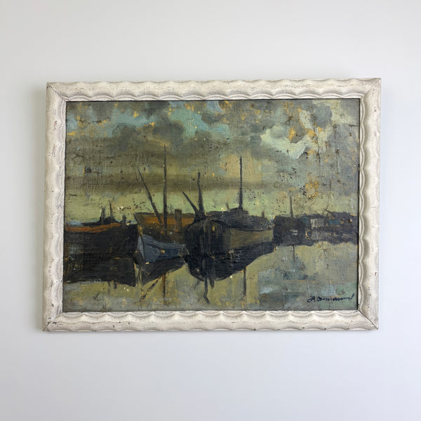 Moody Harbour - Mid Century Modern Landscape