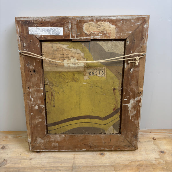 'Haru Yanai' - Original Mid-Century Oil Portrait in Period Frame