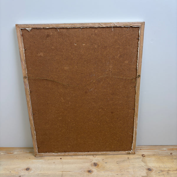 The Ochre Sales - Vintage textured print on board