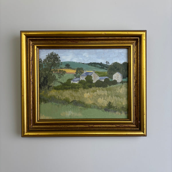 The Little Farm – Vintage Landscape Painting