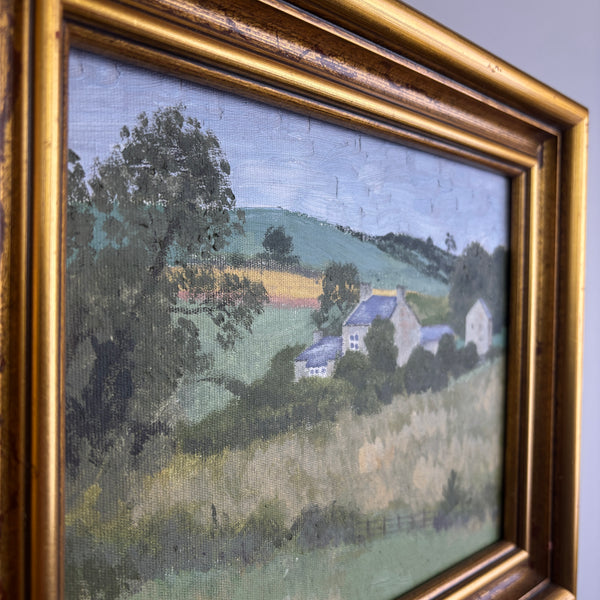The Little Farm – Vintage Landscape Painting
