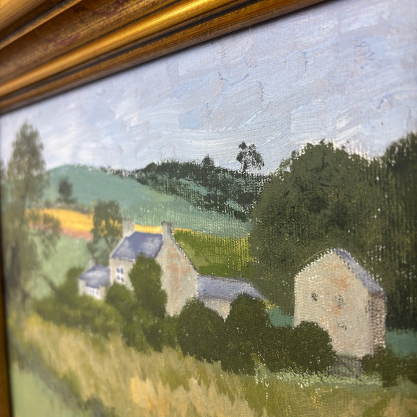 The Little Farm – Vintage Landscape Painting