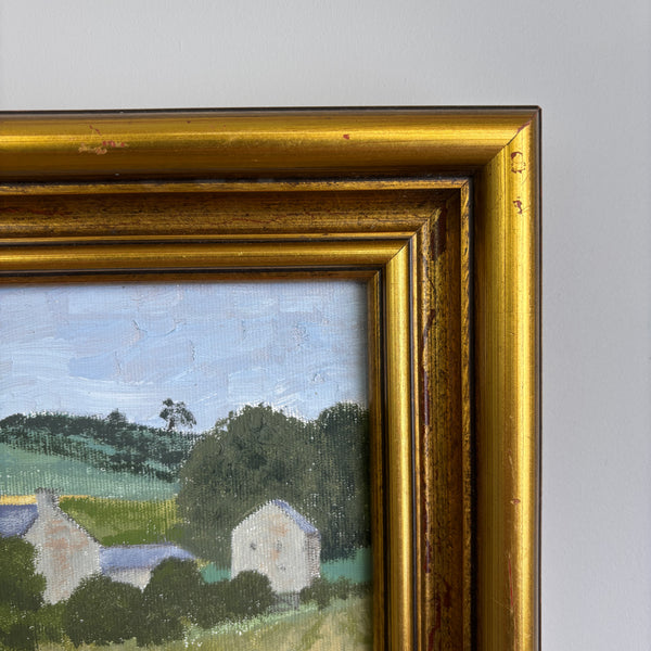 The Little Farm – Vintage Landscape Painting