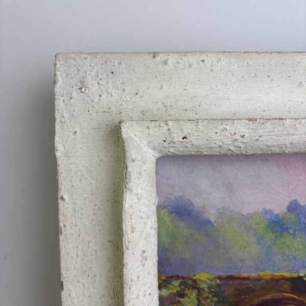 The Old Stone Bridge at Quimperlé, Brittany – Vintage French Oil Painting